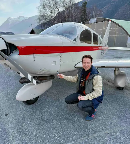 Cessna im Flug